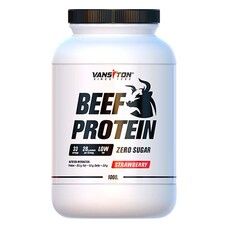 Протеїн яловичий Beef Protein 1000 г зі смаком полуниці ТМ Вансітон / Vansiton Протеїн яловичий Beef Protein 1000 г зі смаком полуниці ТМ Вансітон / Vansiton - Фото