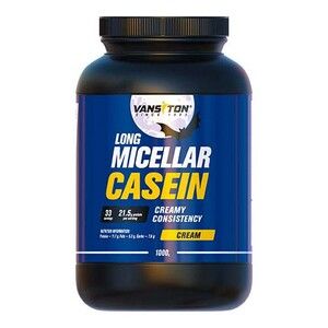 Протеин Мицеллярный Казеин 1000 г со вкусом сливок ТМ Ванситон / Vansiton Протеин Мицеллярный Казеин 1000 г со вкусом сливок ТМ Ванситон / Vansiton