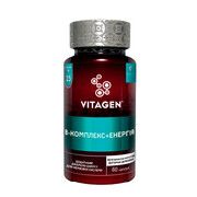 Вітаджен N25 Вітамін В Комплекс Енергія + / Vitamin B Complex Energy + капсули №60  - Фото