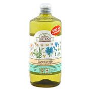Зелена Аптека шампунь для пофарбованого і мелірованого волосся Ромашка і льняна олія 1000 мл  - Фото