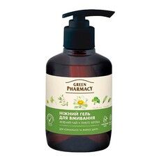 Нежный гель для умывания Green Pharmacy зеленый чай и гинкго билоба 270 мл - Фото
