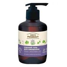 Нежный гель для умывания Green Pharmacy Шалфей и виноградное масло для кожи склонной к высыпаниям 270 мл - Фото