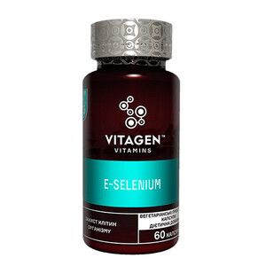 Вітаджен N15 Вітамін Е + Селен / Vitamin E + Selenium капсули №60 