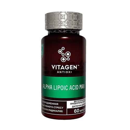 Альфа липоевая кислота q10. Vitagen made in Индия.