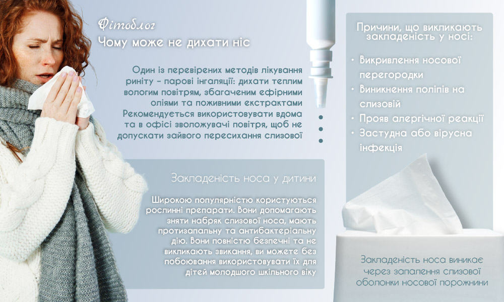 Чому може не дихати ніс