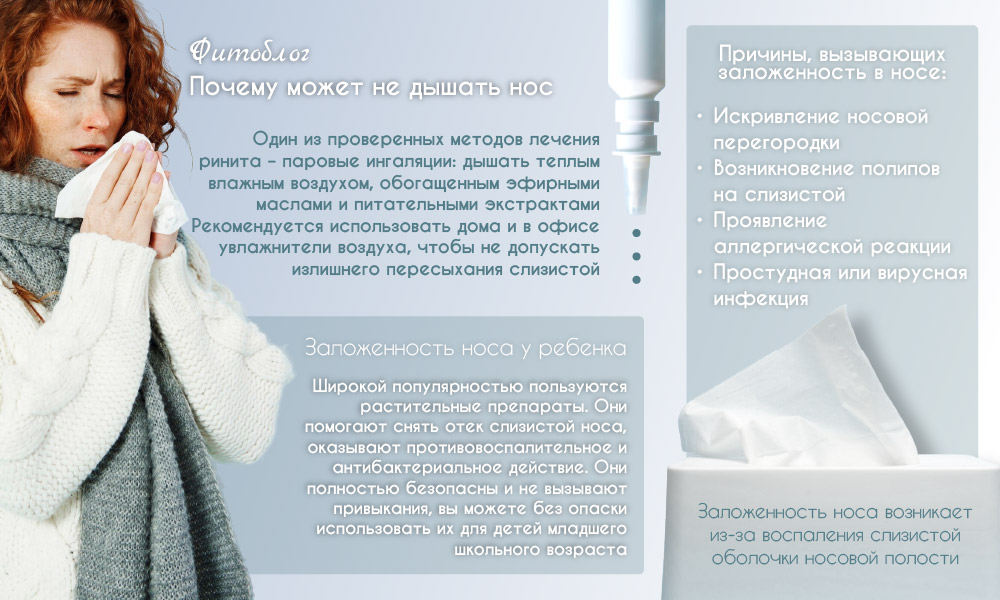 Почему может не дышать нос