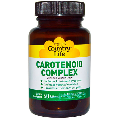 Каротиноїдний комплекс Carotenoid Complex Country Life 60 капсул ТМ Кантрі Лайф / Country Life
