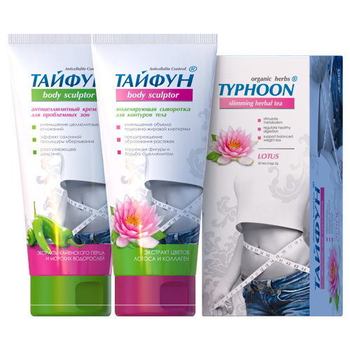 PНабор для похудения Тайфун №5 (Чай Лотос+Крем+Сыворотка)