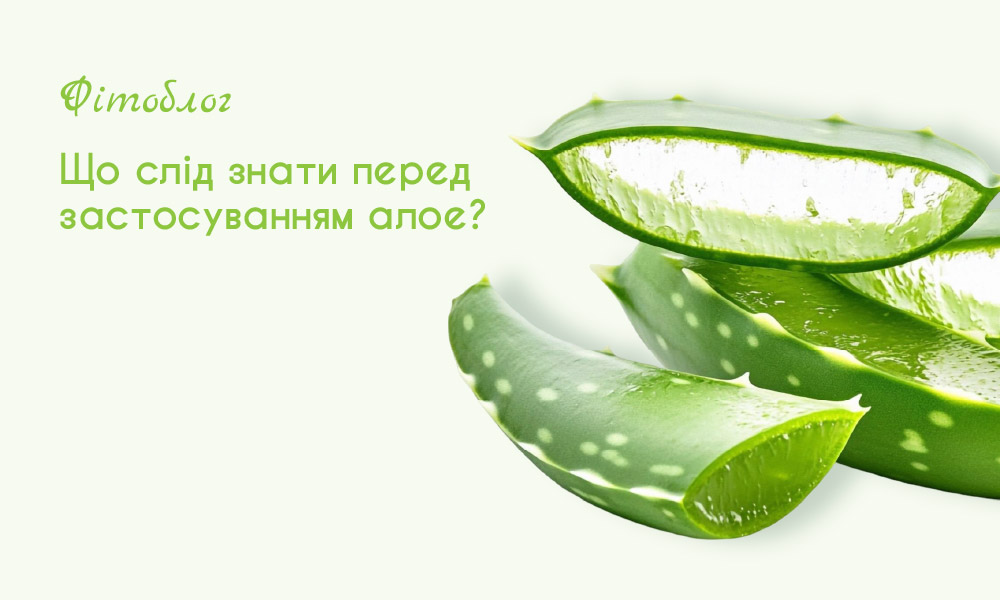 Що слід знати перед застосуванням алое