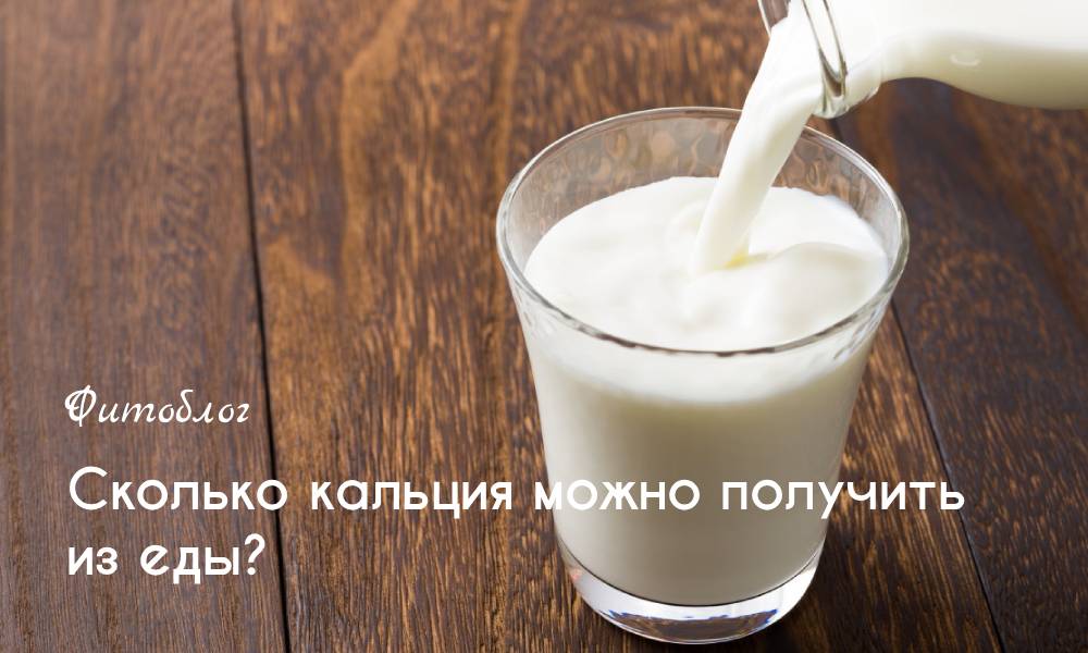 Сколько кальция можно получить из еды? 