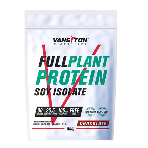Соєвий протеїн ізолят Full plant protein шоколад ТМ Вансітон / Vansiton 900г