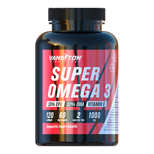 Супер Омега-3 №120 капсул ТМ Ванситон / Vansiton